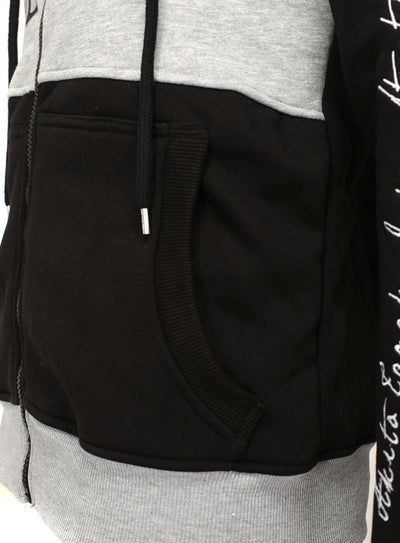 Kapuzensweatjacke mit Applikationen Japan Sweat