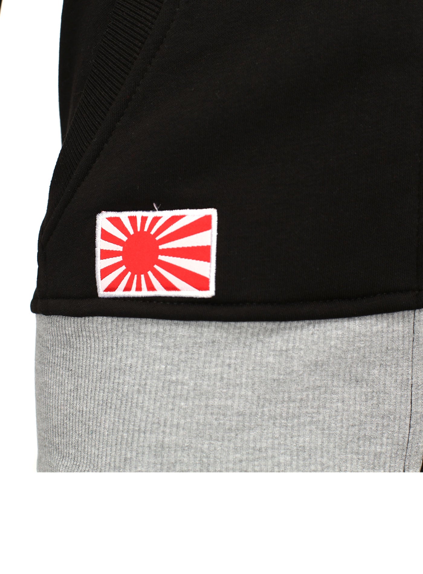Kapuzensweatjacke mit Applikationen Japan Sweat