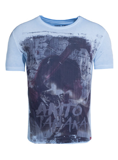 T-Shirt mit Front Druck im Japanischen Look Tatoo Woman
