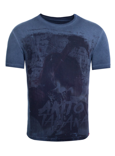 T-Shirt mit Front Druck im Japanischen Look Tatoo Woman