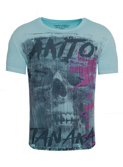 T-Shirt mit Skull Motiv Fight for Skull