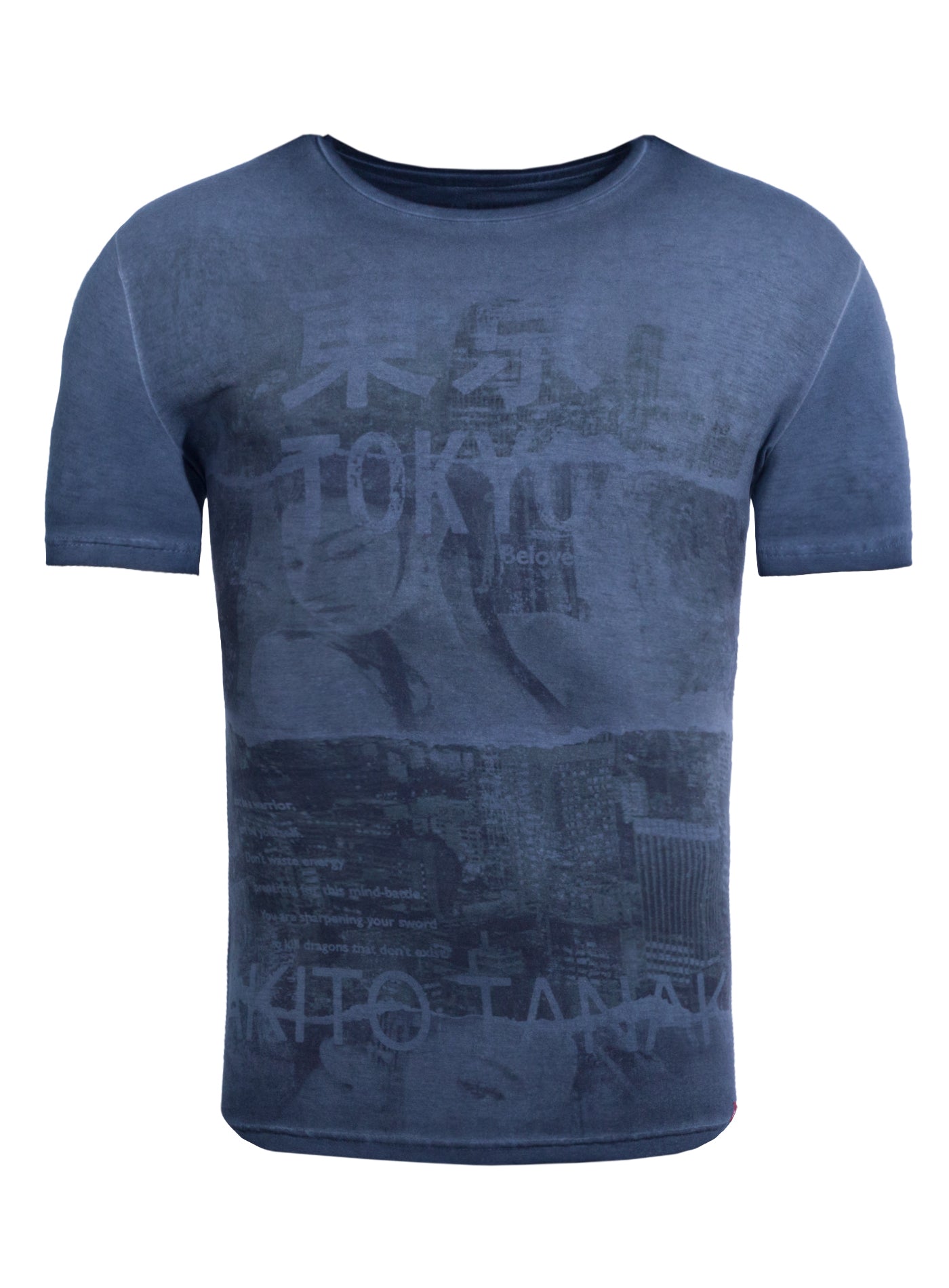 T-Shirt mit Collagen Druck Geisha Beloved