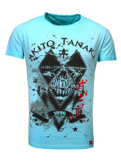 T-Shirt mit coolem Printmotiv vorne Skull Soldier